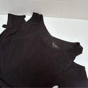 Laundry by Shelli‎ Segal Black Lined Polyester Blend Stretch Dress size 0